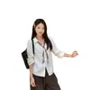 Otoño 2026 Nuevo Bufanda de Seda para Mujer Corbata Camisa de Manga Larga Sentido del Diseño Versátil para el Trabajo Top Casual