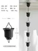 Cadena de lluvia para patio, cadena desviadora de agua para villa, drenaje de aleros, campana de lluvia, gota de lluvia, campana de lluvia para exteriores, cadena de lluvia japonesa, desviación de agua de templo.