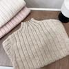 Suéter de Medio Cuello Alto para Niños y Niñas 2025 Otoño e Invierno Nueva Moda Infantil Versátil Camisa de Punto para Fondo Top Cálido