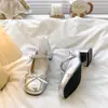 Zapatos Mary Jane de Boca Baja para Combinar con Faldas, Nuevos Zapatos Plateados de Cuero Estilo Francés 2026 con Moño y Tacón Grueso para Mujer