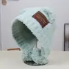 Moda Coreana Otoño/Invierno 2026 Gorro de Punto Simple Peludo Cómodo Bonito Cálido Versátil Protector de Orejas