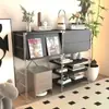 Mueble Bauhaus Ins Estilo Japonés Sala de Estar Simple Puerta abatible Revistero Vitrina de Arte Estante de Almacenamiento para Entrada Lujo Ligero