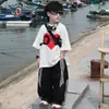 Conjunto de Camisetas de Manga Curta de Verão para Meninos 2026 Novo Estilo Coreano Roupa de Verão Infantil Conjunto Moderno Fino de Duas Peças para Meninos