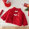 Ropa de Año Nuevo para niños de 0 a 6 años, abrigo de invierno con forro polar bordado y acolchado de algodón grueso, abrigo de invierno para niñas AY651