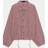 Moda europea y americana transfronteriza para mujer AliExpress superventas Abrigo de cuadros estilo francés