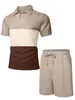 Camisa Polo Negra Tech Sensación Fresca Estilo Cremallera Corte Delgado Manga Corta Transpirable Casual Travieso Guapo Conjunto de Polo con Cuello