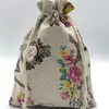 Bolsas de Algodón con Cordón Floral Personalizadas para Guardar Artículos, Soporte para Impresión de Logo, Venta al por Mayor a Partir de un Paquete, Bolsita de Incienso Repelente de Mosquitos de Regalo