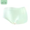 Pantis sin costuras de seda helada para mujer, 7A antibacterianos y bacteriostáticos, entrepierna de seda, cintura alta, control de abdomen, realce de glúteos, tanga triangular, entrepierna de algodón puro, anti-exposición