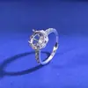 Plata de Ley S925 Montura Vacía para Piedra Redonda 8*8mm Nuevo Estilo Chino Anillo DIY Montura para Incrustar Joyería para Mujer