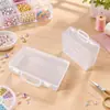 Caja de Plástico Transparente para Herramientas de Uñas, Caja de Almacenamiento para Pedrería, Equipo de Pesca, Caja de Costura, Caja Organizadora para Cuentas Pequeñas, Piezas para Manualidades DIY