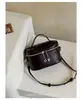 Bolso de mano para mujer con textura de alta calidad, cuero encerado al aceite moderno y de moda, elegante bolso tipo caja, bolso de hombro y cruzado simple y versátil