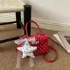 Estilo Coreano Lunares Bolso de Mano Pequeño Cuadrado Cruzado para Mujer para el Trabajo Popular Este Año 2026 PU Nueva Moda Exquisito