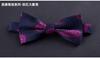 Gravata borboleta jacquard floral transfronteiriça laço de flor castanha rosa borboleta masculina noivo noiva vestido festa de casamento gravata borboleta