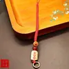Cordón para llavero de amuleto, nudo plano con cierre ajustable, cordón trenzado a mano, cordón para llavero DIY