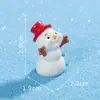Navidad Caricatura Lindo Divertido Muñeco de Nieve Adornos de Resina Micro Paisaje Nieve Decoración Accesorios Escritorio Pequeños Adornos