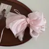 Pinza para el Cabello de Lazo de Perlas Estilo Francés, Pinza Pequeña de Garra Moda y Rejuvenecedora, Pinza de Garra de Malla para Cola de Caballo, Accesorio para el Cabello Pinza Tiburón de Gama Alta