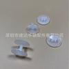 Fijaciones de plástico a presión fijas para papelería, Fijaciones de plástico transparente de dos en uno con púas, Fabricante de clips de remache fijos