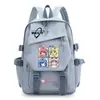 Mochila Anime Desenho Animado Bocchi the Rock, Pedra Solitária, para Meninas, Alunos do Ensino Fundamental e Médio, Bolsa de Ombro Duplo de Grande Capacidade