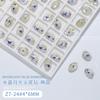 Cristal Azul Luz de Luna uña diamante joyería al por mayor flash amor rectangular mariposa Oval uña Vidrio fondo puntiagudo Pedrería
