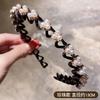Artefato para Lavar o Rosto Máscara de Maquiagem Faixa de Cabelo Especial para Lavar e Gargarejar Faixa de Cabelo com Dente Antiderrapante Franja Feminina Pedaços de Cabelo Prendedor de Cabelo