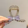 Pinza para el Cabello Coreana Exquisita de Bloques de Color para Mujer, Pasador Versátil de Alta Gama, Pinza de Tiburón Versátil de Nicho, Accesorio para el Cabello