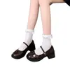 Zapatos Mary Jane Retro Franceses de Tacón Grueso para Mujer 2026 Estilo Nuevo de Primavera Estilo Preppy JK Aumentadores de Altura Moda Zapatos Estilo Británico