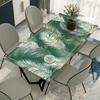 Toalha de Mesa de Couro Americano Jogo Americano para Mesa de Jantar Doméstico Impermeável e à Prova de Óleo Sem Lavagem Mesa de Jantar Retangular Jogo Americano para Mesa de Centro Toalha de Mesa de PVC
