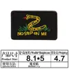 Parche de Tela Bordado Blanco y Negro Borde Rojo Impreso Velcro Criaturas Animales Insignia Cuadrada Parche Táctico Velcro