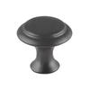 Tirador de acero inoxidable de un solo orificio, de metal, redondo, con forma de hongo, color negro y plateado, para cajón de armario, puerta de armario, tirador pequeño para pulgar