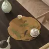 Tapete Drenante de Secagem Rápida Estilo Chinês Tapete Absorvente de Água de Lama Diatomácea Antiderrapante Tapete Drenante Tapete de Decoração para Sala de Estar Sala de Jantar Tapete para Vaso