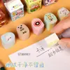 Goma de Borrar Creativa de Cartón de Leche Artificial Estudiante Linda Caja de Goma de Borrar Divertida Goma de Borrar para Lápiz Sin Desmoronarse Papelería Pequeño Regalo