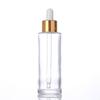 Em Estoque Atacado Frascos de Óleo Essencial Foscos, Frascos de Vidro Transparentes com Conta-gotas, Frascos de Vidro para Essências de Skincare, Frascos Reabastecíveis de 100ml