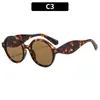 Gafas de Sol Retro Europeas y Americanas con Montura Redonda Estilo Hip-Hop para Fotografía Callejera, Modernas para Viajes, Conducción al Aire Libre, Protección Solar, Gafas de Sol Transfronterizas