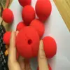 Nariz de Palhaço de Esponja para Halloween Vermelho Brinquedo Inovador Bola de Esponja Palhaço Prop Mágico Engraçado