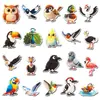 20 pegatinas magnéticas suaves de pájaros 3D originales para refrigerador para la iluminación infantil, educación temprana en preescolar, cognición de aves, pegatinas magnéticas impermeables