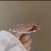 Pulsera nueva de cobre blanco plateado con forma de bambú para mujer, sólida, abierta, moda juvenil, pulsera esmerilada, estilo étnico, anillo liso para la mano