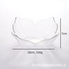 Cuenco de vidrio de Phnom Penh con patrón de martillo, apto para el hogar, plato de fruta transparente irregular, cuenco de vidrio de estilo japonés, cuenco para ensalada de frutas, venta al por mayor