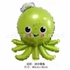 Nuevos globos de foil con forma especial de animales marinos - pulpo, cangrejo, estrella de mar globos de foil para decoración de fiestas
