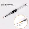 Fornecimento de Fábrica Conjunto de Ferramentas de Pincel para Nail Art, Canetas Pincel para Pintura com Cabos de Metal Exquisitos, Preto com Strass, Canetas para Nail Art Atacado