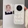 Adecuado para funda de teléfono Huawei Mate 80, protección de borde completo, MT70 Pro+, diseño creativo moderno anticaídas para mujer, degradado de tinta salpicada para Apple