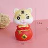 Decoración de Pastel Año del Tigre Enchufe para Hornear Año Nuevo Tigre Moneda de la Suerte Tigre Adorno para Postre Tigre Decoración de Cumpleaños Tigre