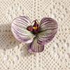 Flor Artificial Eva Impresa 3D Cabeza de Orquídea Mariposa Pequeña Exquisita Recuerdo de Boda Decoración de Caja de Dulces Material para Accesorios del Cabello