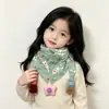 Bufanda Caliente de Panda para Niños de Otoño e Invierno Bufanda Triangular de Dibujos Animados Japoneses para Bebé Bufanda Unisex para Babear con Elementos de Dibujos Animados