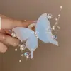 Pinza de Mariposa Super Hada Grande de 13 CM Pinza de Tiburón Retro de Mariposa Simulada Pinza para el Cabello de Mariposa Doble Cara Tocado