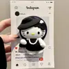 Gato Gatito de Silicona Dibujo Animado Lindo Adecuado para Soporte Magnético Magsafe con Fuerte Adsorción y Airbag Retráctil para Escritorio