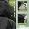 Poncho de Lluvia Unisex de Moda para Ciclismo y Senderismo al Aire Libre, Impermeable Universal Ligero con Cremallera Impermeable