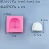 Molde de Silicona Personaje de Anime Peinados de Cabello Largo y Corto DIY Fondant Chocolate Arcilla Suave Arcilla Ultraligera Herramientas Manuales