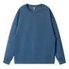 Sudadera de algodón sarga 260g, logo personalizado, ropa de trabajo, transfronterizo, sudadera talla grande, diseño estampado, uniforme de catering, venta directa de fábrica