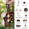 Kit de Materiales para Campana de Semillas con Forma de Estrella, Campana Colgante Semi-Terminada Hecha a Mano de Corteza de Árbol, Materia Prima para Colgantes Decorativos, Venta al Por Mayor