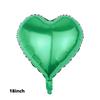 Globo de Película de Aluminio Monocromático de 18 Pulgadas con Forma de Corazón y Estrella de Cinco Puntas Globo Decorativo para Nochevieja, Boda, Día de San Valentín Decoración de Habitación de Boda